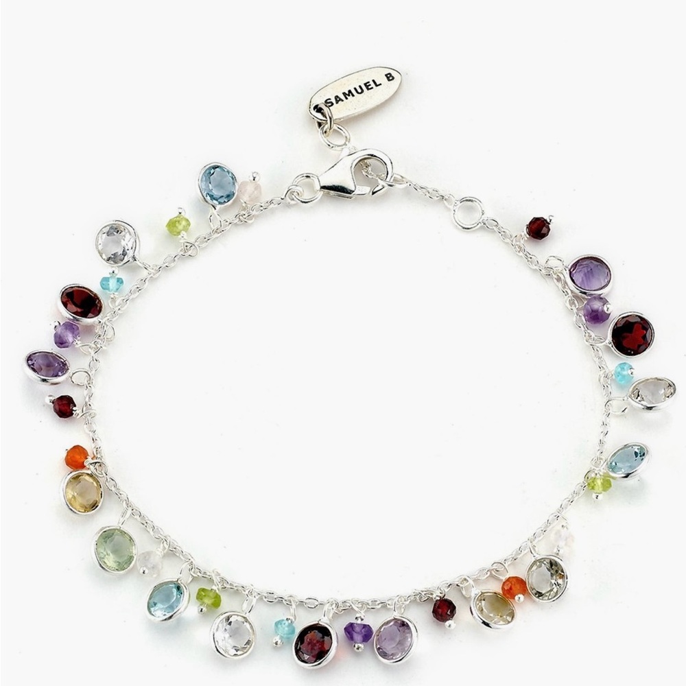 NWT - Samuel B. Silver and Blue Bracelet Elegant Jewelry